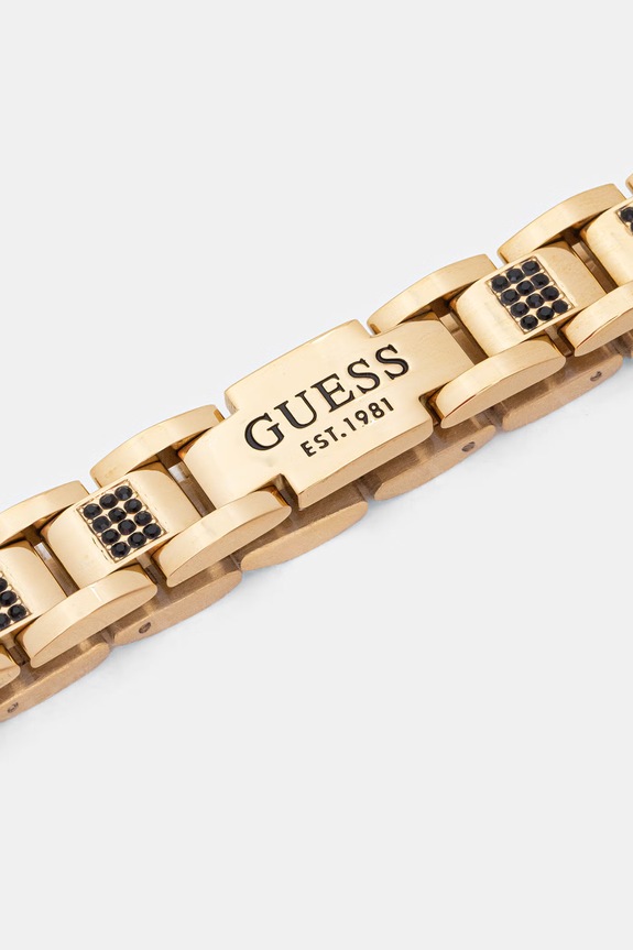 Guess braccialetto da uomo acciaio inox cristallo JUMB01.342JW oro AA00
