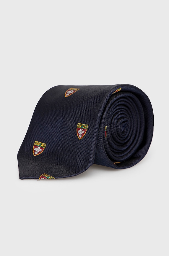 Hodvábna kravata Polo Ralph Lauren tmavomodrá 712880958003