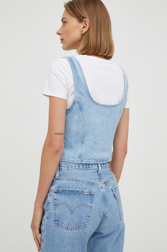 Oblečení Džínový top Levi's A3358.0000 modrá
