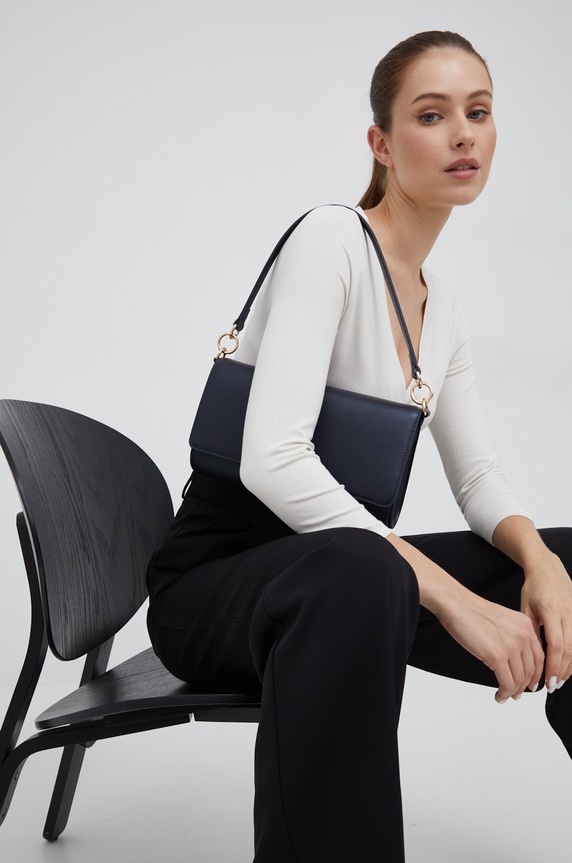 Lauren Ralph Lauren bluzka z elastanem beżowy 200824366003