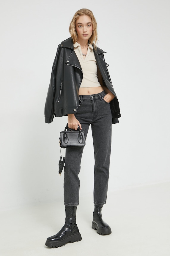 Abercrombie & Fitch top KI139.2547.401 beżowy AW22