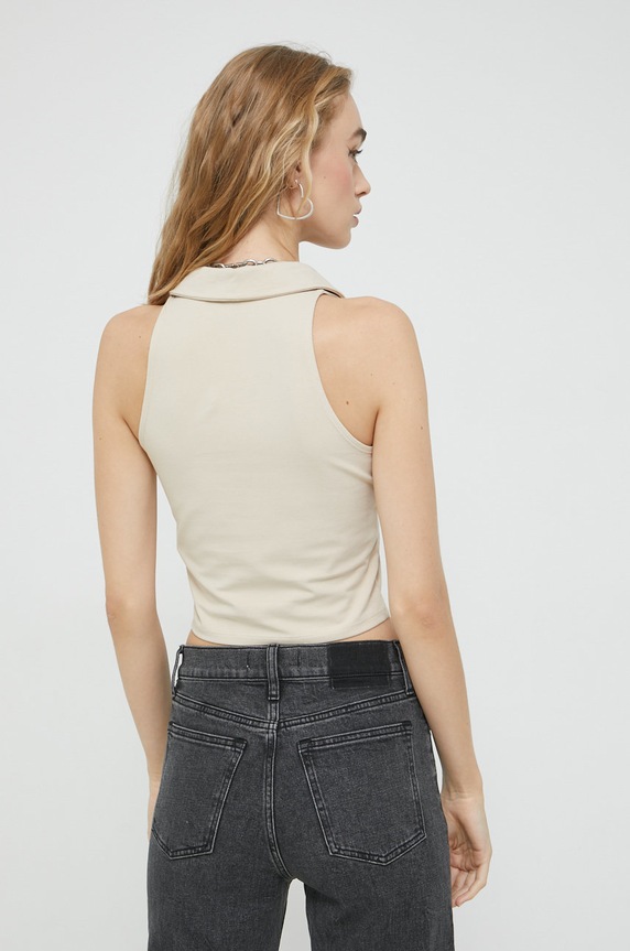 Odzież Abercrombie & Fitch top KI139.2547.401 beżowy