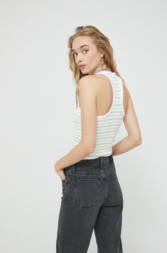 Ρούχα Top Abercrombie & Fitch KI139.2631.108 λευκό