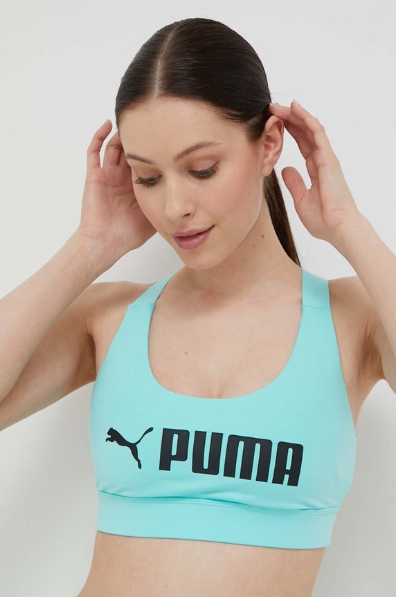 Спортивный бюстгальтер Puma Fit бирюзовый 522192