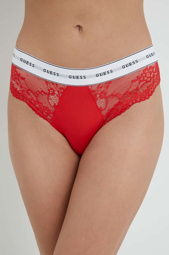 Σλιπ Guess πλεκτό ύφασμα κόκκινο O2BE08.KBBT0