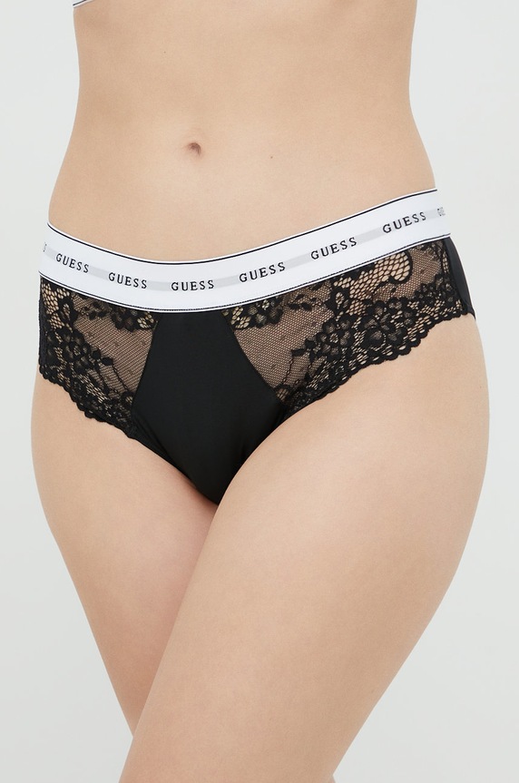 Gaćice Guess pletivo crna O2BE08.KBBT0