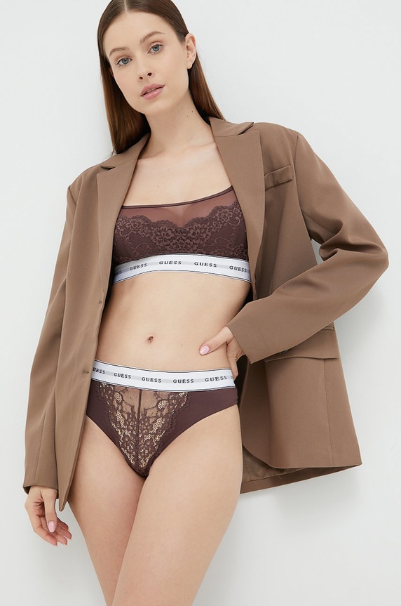 Odzież Guess stringi BELLE O2BE00.KBBT0 fioletowy