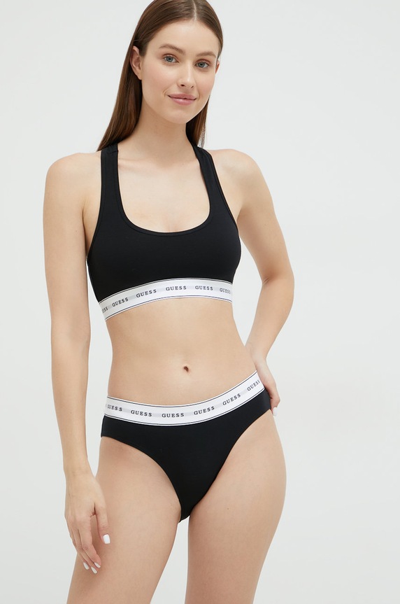 Odzież Guess figi damskie CARRIE O97E02.KBBU1 czarny