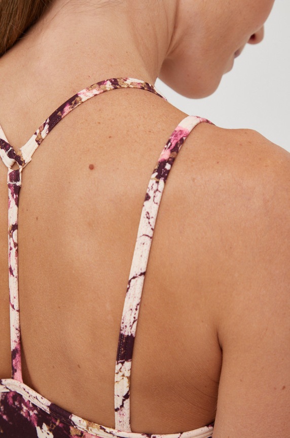 Αθλητικό σουτιέν adidas Performance γιόγκα Essentials Studio HL6114 μπεζ