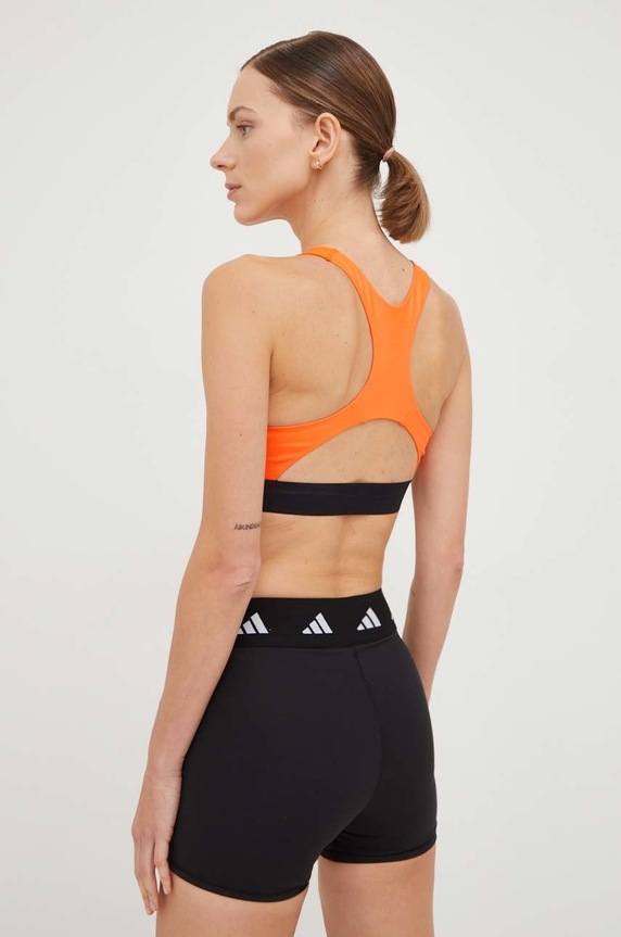 Ρούχα Αθλητικό σουτιέν adidas Performance Powerreact HN3778 πορτοκαλί