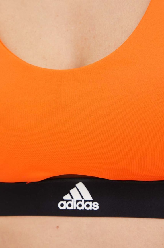 Αθλητικό σουτιέν adidas Performance Powerreact πορτοκαλί HN3778