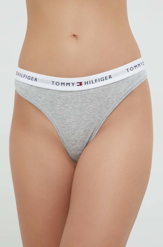 Tommy Hilfiger stringi dzianina szary UW0UW03835.9BYY