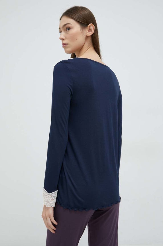 United Colors of Benetton hosszú ujjú pizsama 3Z123M856.13C sötétkék AW22