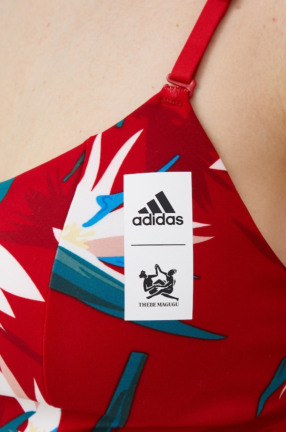 adidas Performance biustonosz do jogi thebe magugu studio HM9256 czerwony