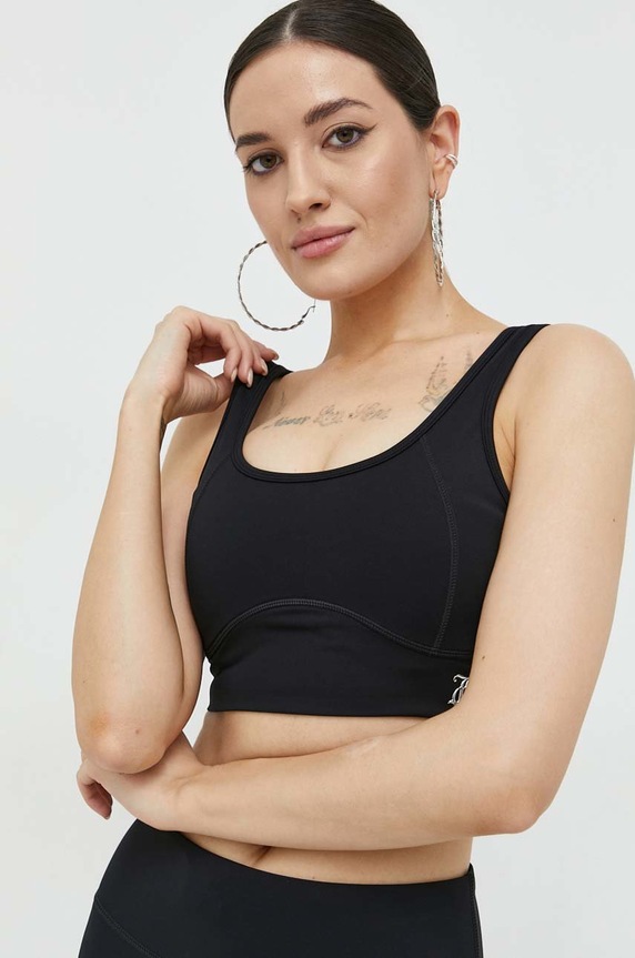Športová podprsenka Juicy Couture Lazlo bez kostíc čierna JCSN222001.101