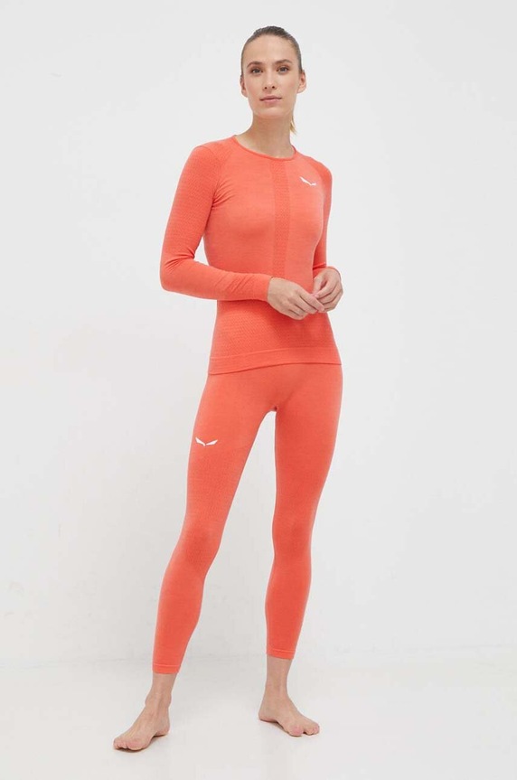Salewa longsleeve funkcyjny Zebru Medium 00.0000027958 różowy AW25