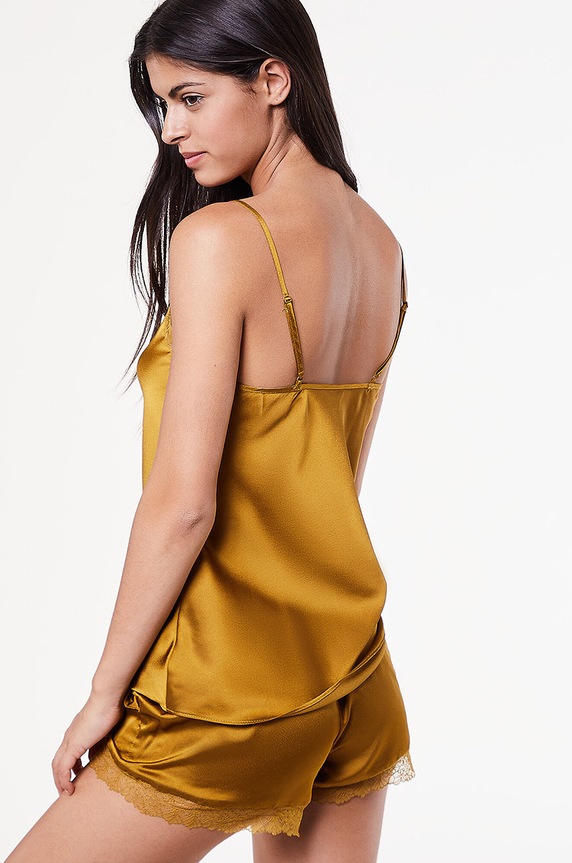 Pyžamový top Etam Sentiment - Caraco 653508195 béžová AW22