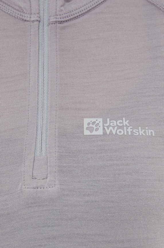 Jack Wolfskin longsleeve funkcyjny Alpspitze Wool 1808721 szary