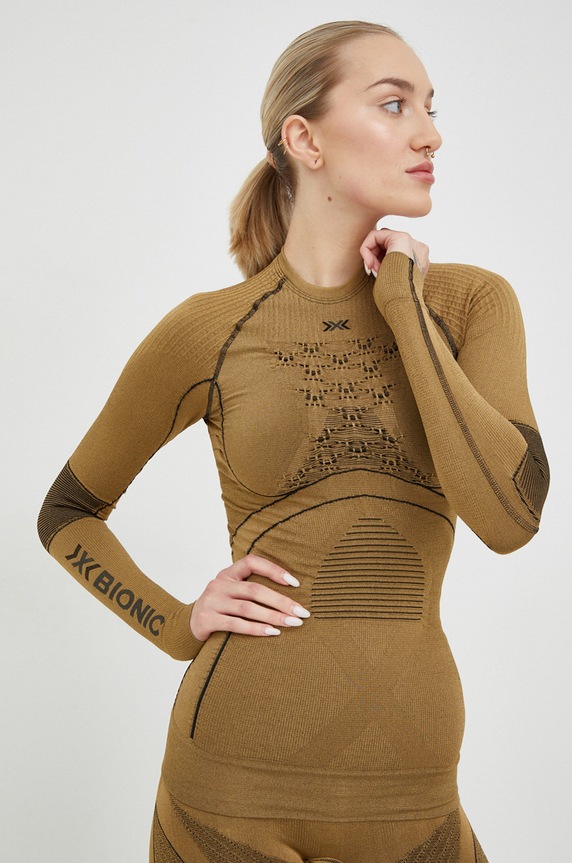 X-Bionic funkcionális hosszú ujjú ing Radiactor 4.0 téli sportok zöld RA.WTXXW19W