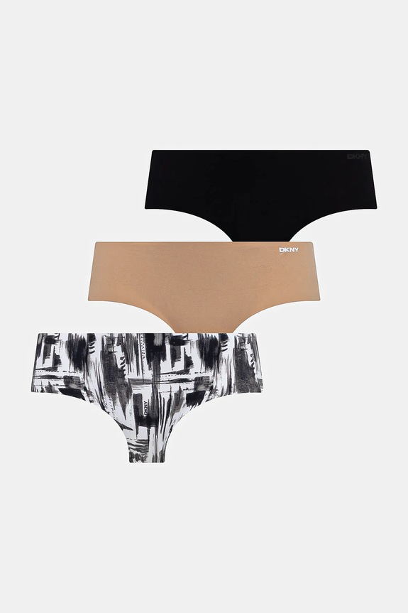 Gaćice Dkny 3-pack pletivo bež DK5028BP3