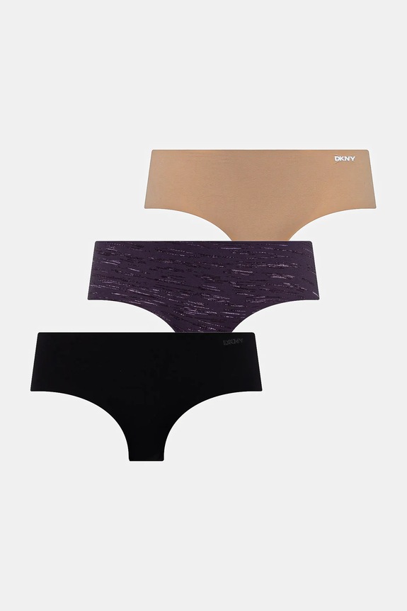 Gaćice Dkny 3-pack pletivo crna DK5028BP3