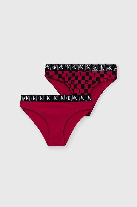 Calvin Klein Underwear figi dziecięce 2-pack 2-pack fioletowy G80G800571.9BYY
