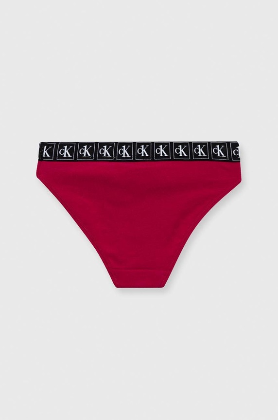 Calvin Klein Underwear figi dziecięce 2-pack fioletowy G80G800571.9BYY