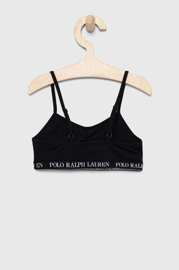 Dziewczynka Polo Ralph Lauren biustonosz dziecięcy 2-pack 4P5017 czarny