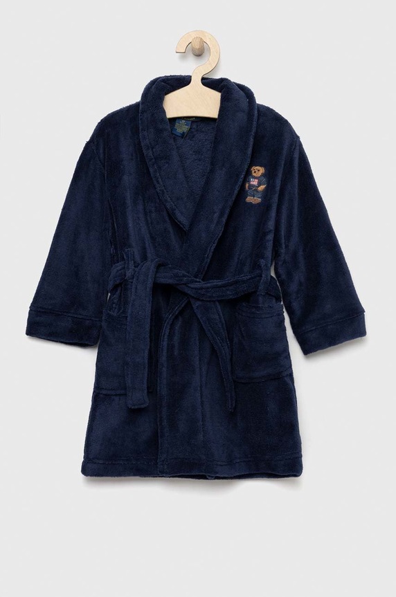 Dječji kućni ogrtač Polo Ralph Lauren mornarsko plava 7P0042