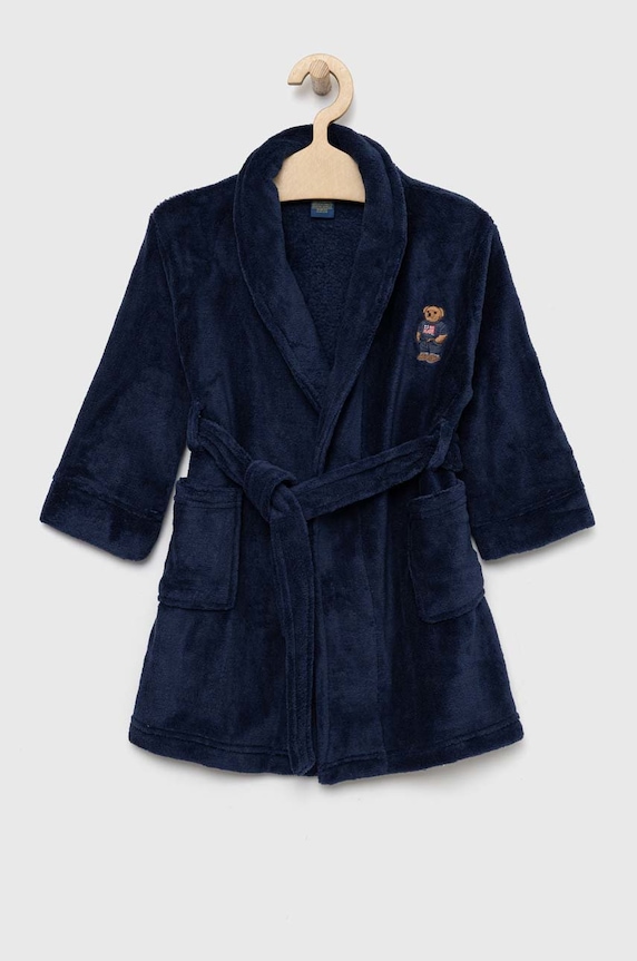 Dječji kućni ogrtač Polo Ralph Lauren mornarsko plava 8P0042