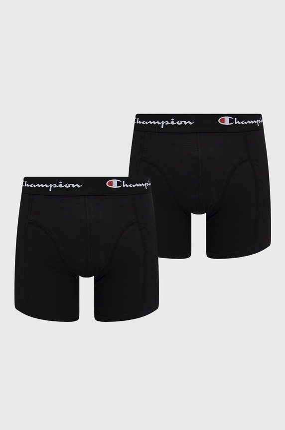 Champion μπόξερ (2-pack) εφαρμοστό σορτς μπόξερ μαύρο U20001