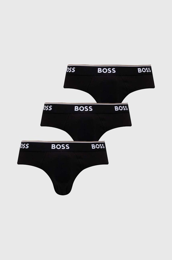 BOSS slip 3-pack uni negru 50475273