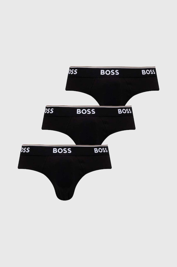 BOSS slip 3-pack uni negru 50475273