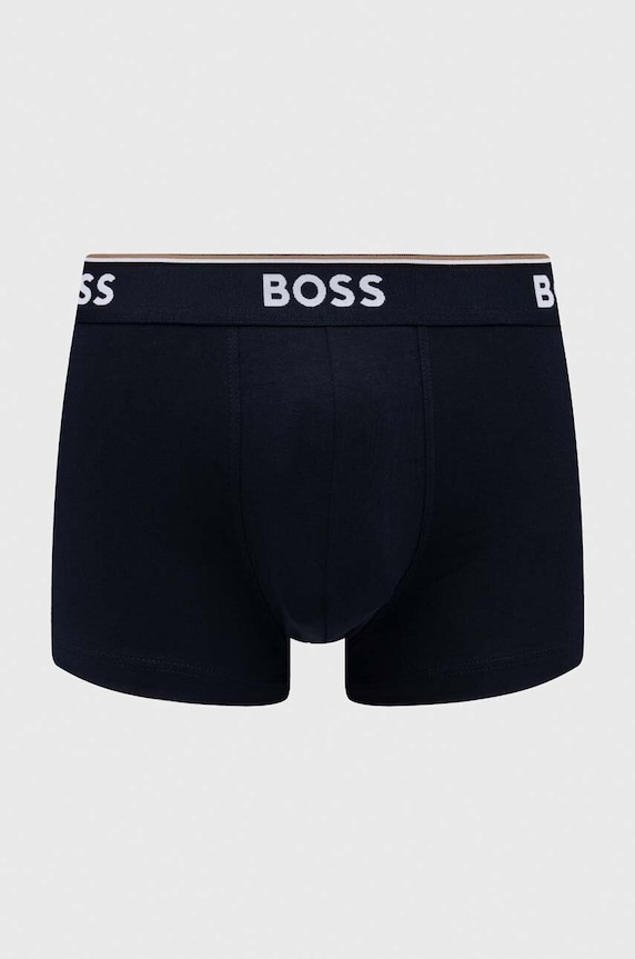 Boxerky BOSS (3-pak) Trunk 3P Power 50475274 tmavomodrá AA00
