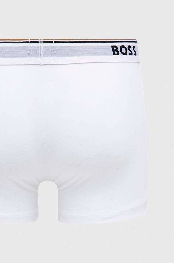 Boxerky BOSS (3-pak) Trunk 3P Power 50475274 biela