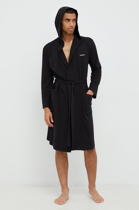 Calvin Klein Underwear halat 000NM2377E.9BYY negru AW22