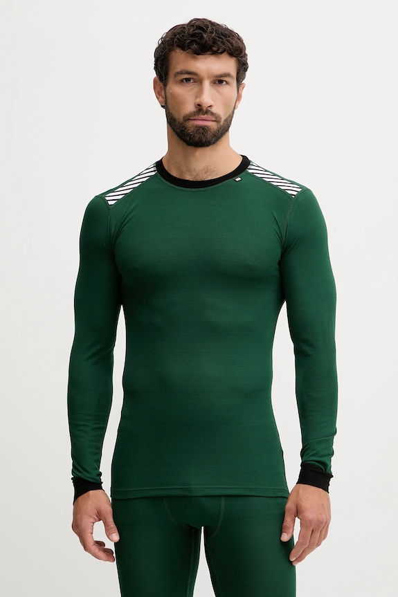 Helly Hansen set de lenjerie funcțională 48676 verde AW25
