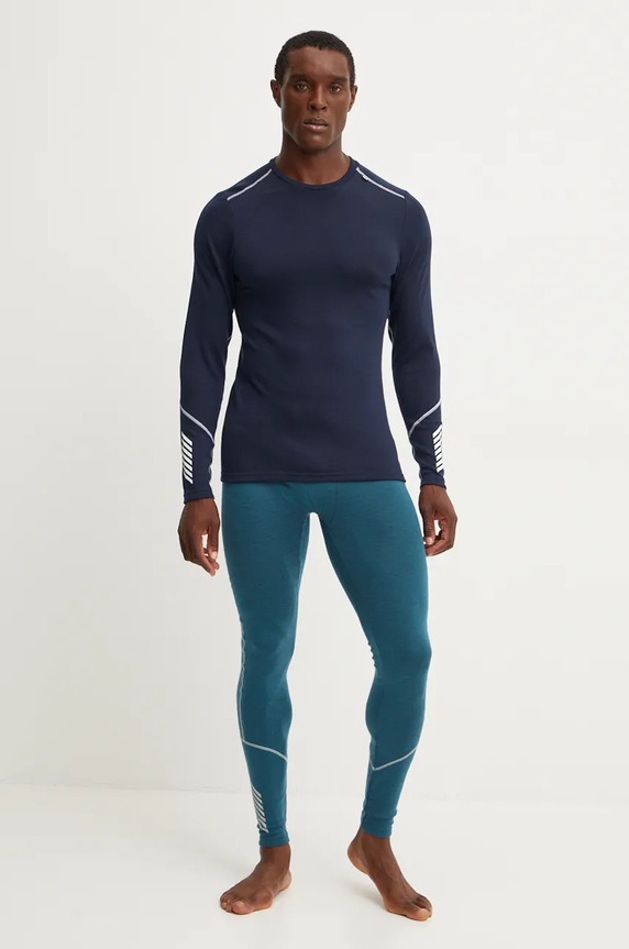 Helly Hansen longsleeve funkcyjny wełniany LIFA MERINO 49364 granatowy AW25