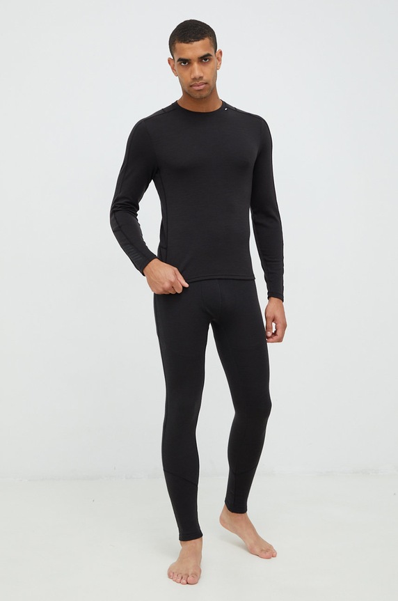 Helly Hansen legginsy funkcyjne LIFA MERINO 49366 czarny AW25