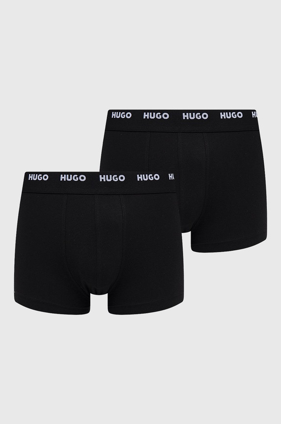 Boxerky HUGO 5-pack pletenina černá 50479944