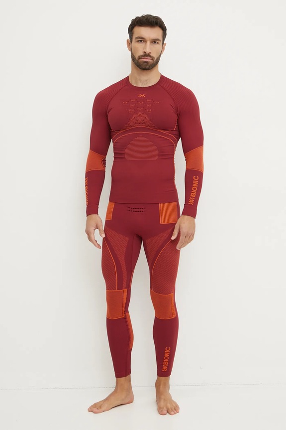 X-Bionic longsleeve funkcyjny Energy Accumulator 4.0 EA.WT06W19M bordowy AW25