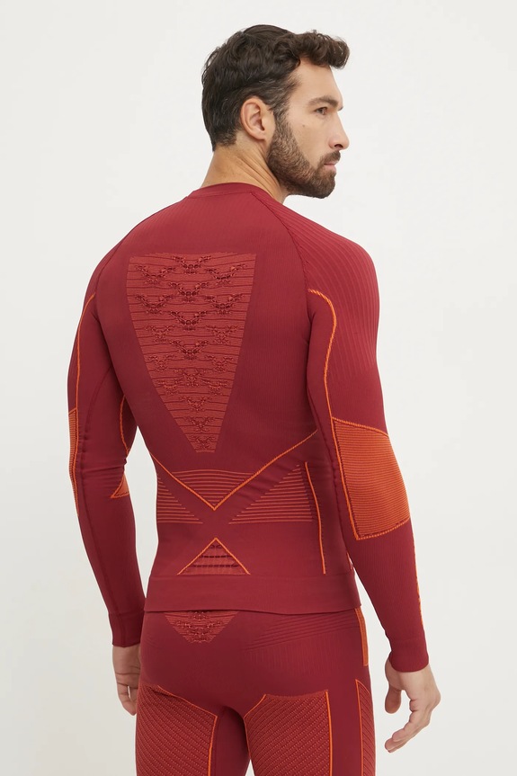 Odzież X-Bionic longsleeve funkcyjny Energy Accumulator 4.0 EA.WT06W19M bordowy
