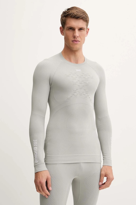 Функциональный лонгслив X-Bionic Energy Accumulator 4.0 зимний спорт серый EA.WT06W19M