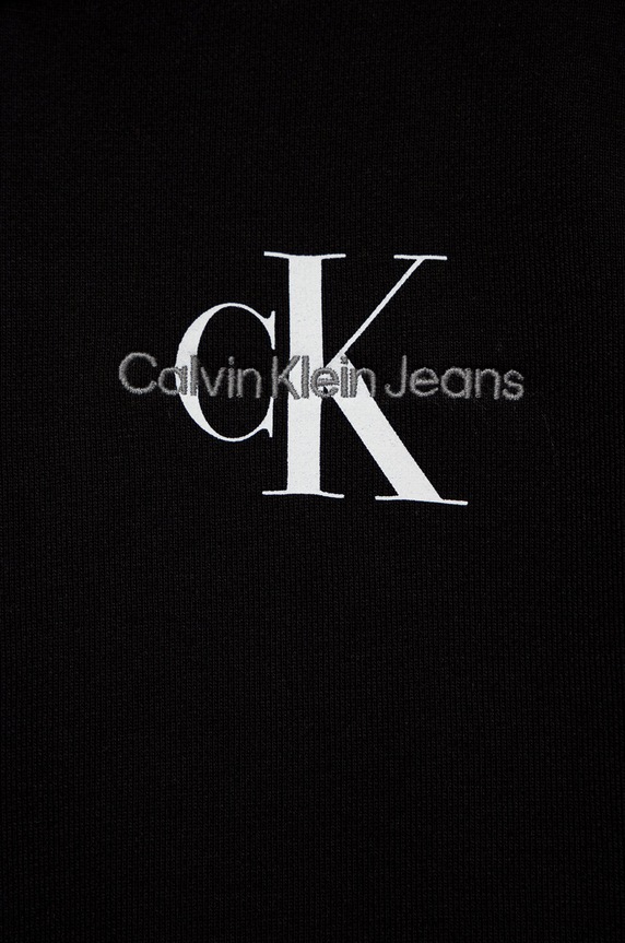CHLAPEC Dětská bavlněná mikina Calvin Klein Jeans IU0IU00266.9BYY černá