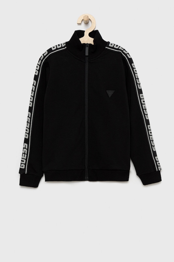Dječja dukserica Guess s elastinom crna L2YQ47.K6ZS1