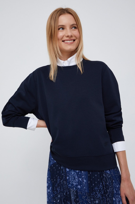 Mikina Tommy Hilfiger WW0WW34743.9BYY námořnická modř AW22