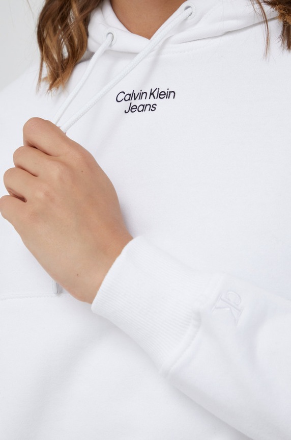 Calvin Klein Jeans bluza J20J218048.9BYY biały