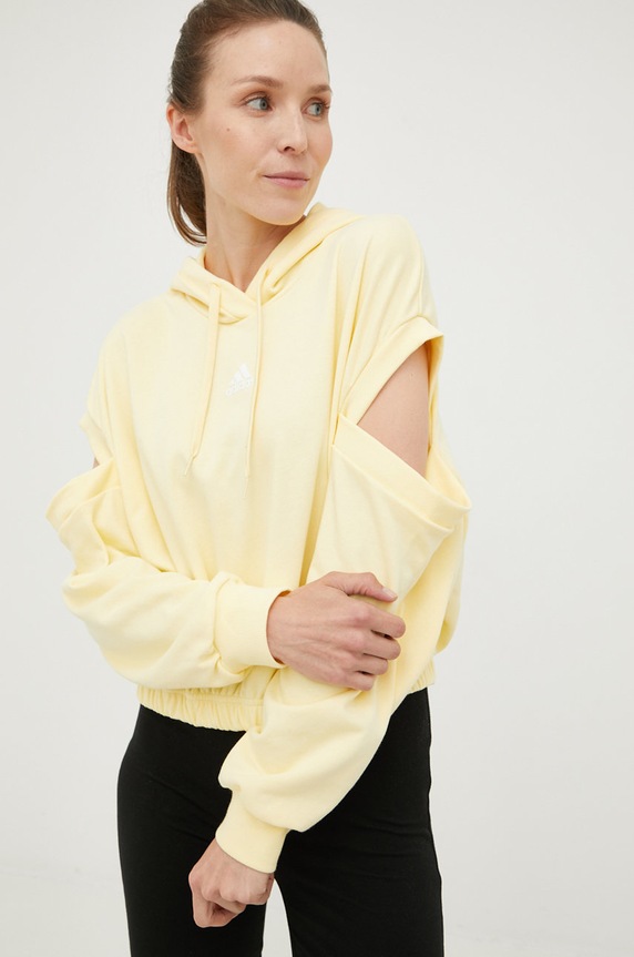 adidas bluza HK2567 żółty AW22