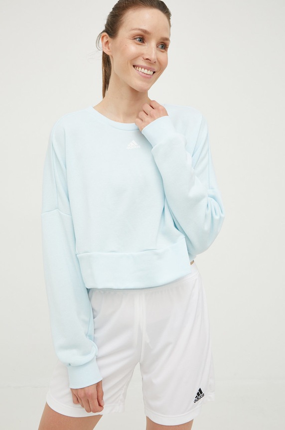 adidas bluza treningowa Studio HM2302 niebieski AW22