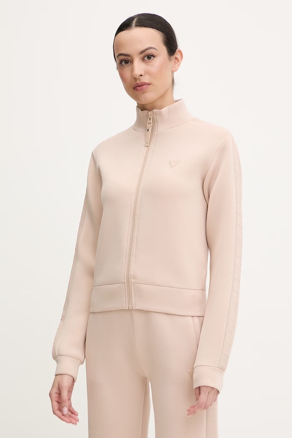 Guess bluza NEW ALLIE z elastanem beżowy V2YQ17.K7UW2